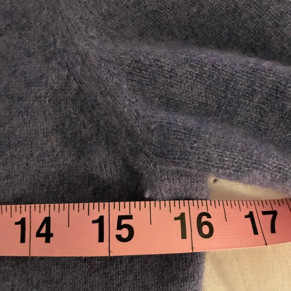 Pure Cashmere Crew Neck Short Sleeve Sweater Lavender